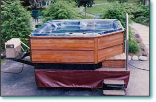 Six to eight person hot tub rental